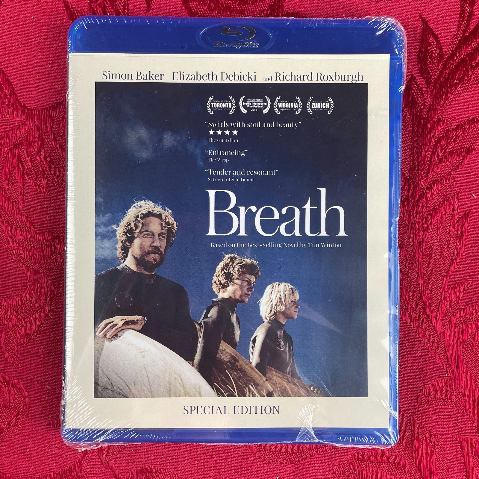 BREATH (Blu-ray) Simon Baker, Elizabeth Debicki, Richard Roxburgh