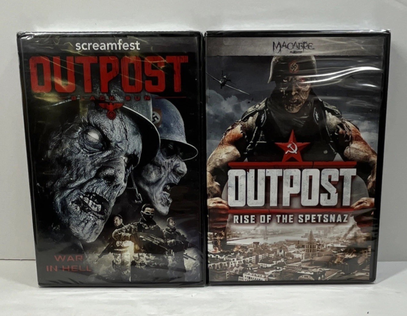 Outpost Black Sun & Rise of the Spetsnaz DVD Horror Bryan Larkin Steve Barker