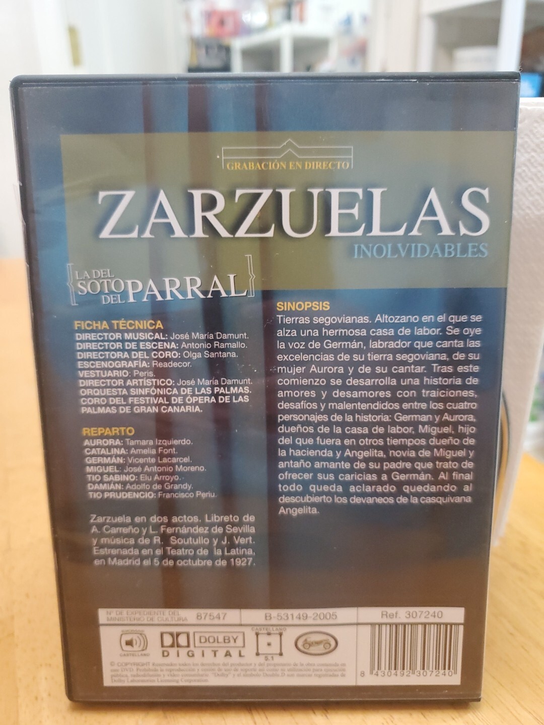 Zarzuelas Inolvidables La Del Soto Del Parral Dvd [DVD] European Region