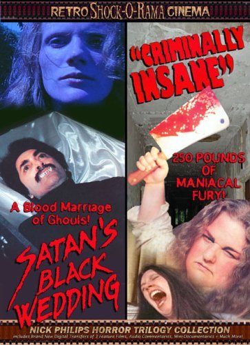 Satan’s Black Wedding /Criminally Insane (DVD, 2005) New
