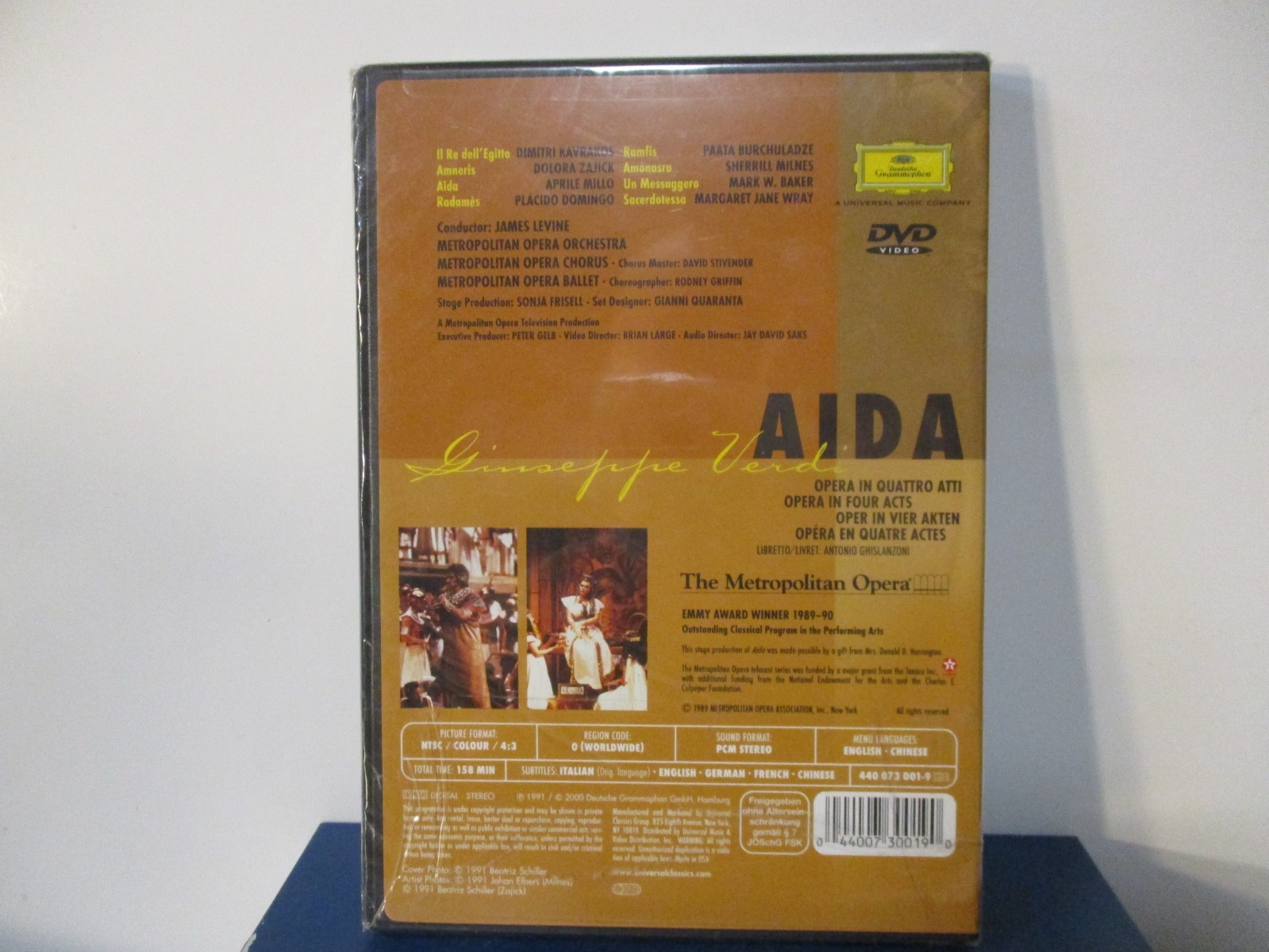 Verdi – Aida – DVD • Metropolitan Opera • BRAND NEW SEALED – D26-8