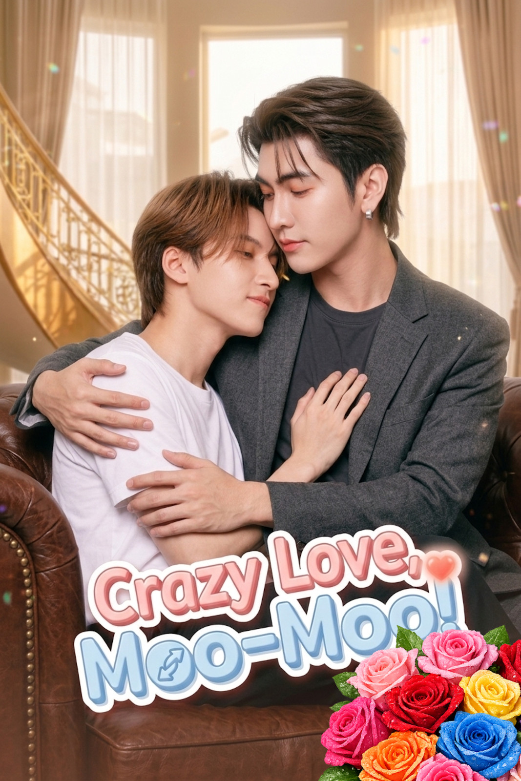Thai LGBT Lakorn BL Drama, “Crazy Love, Moo ” Complete Series on DVDs (No Subs)