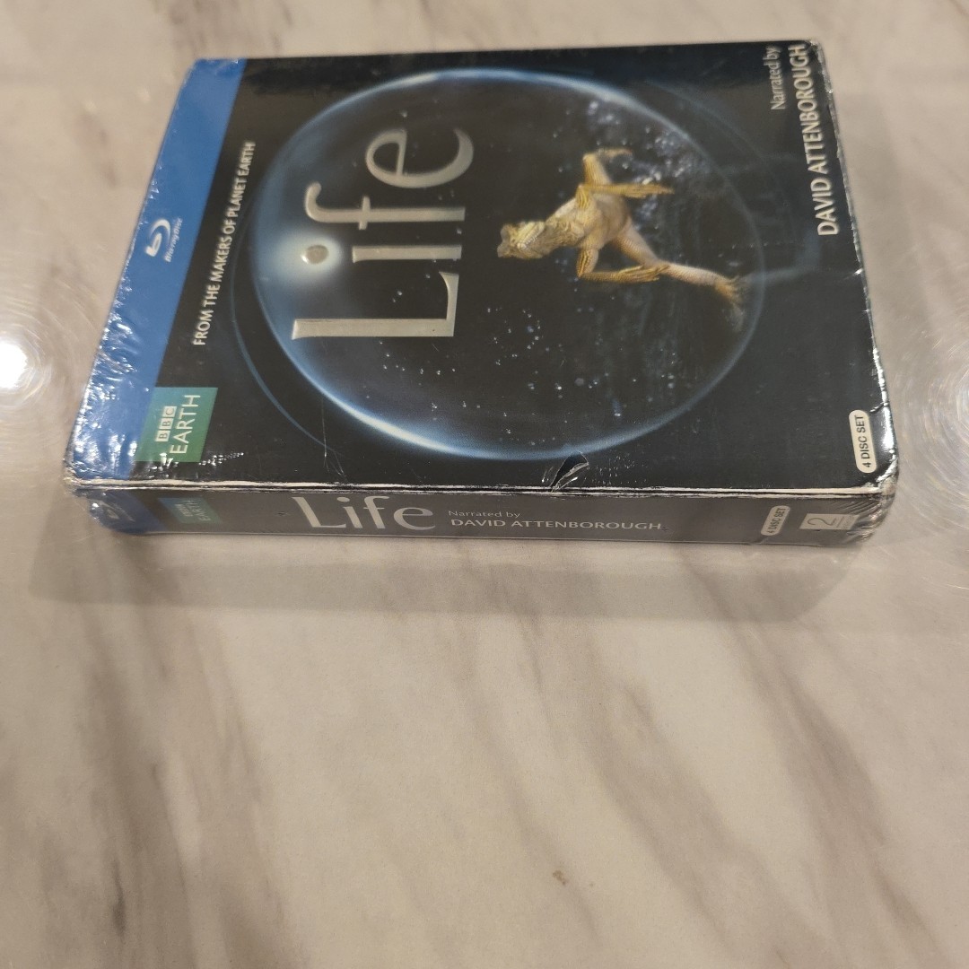 Life BBC (Narrated By David Attenborough) (Blu-ray Disc, 2010, 4-Disc Set) NEW