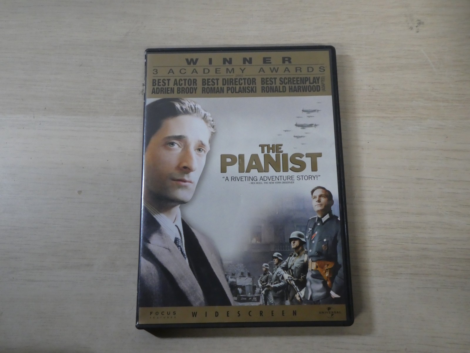 The Pianist DVD 2006 Adrien Brody World War 2 Movie Widescreen Edition
