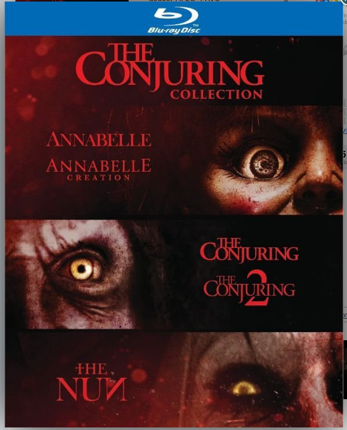 Conjuring 1+4 4K/Annabelle 1-3/La Llorona/The Nun Blu-ray+LENTICULAR SLIP COVER