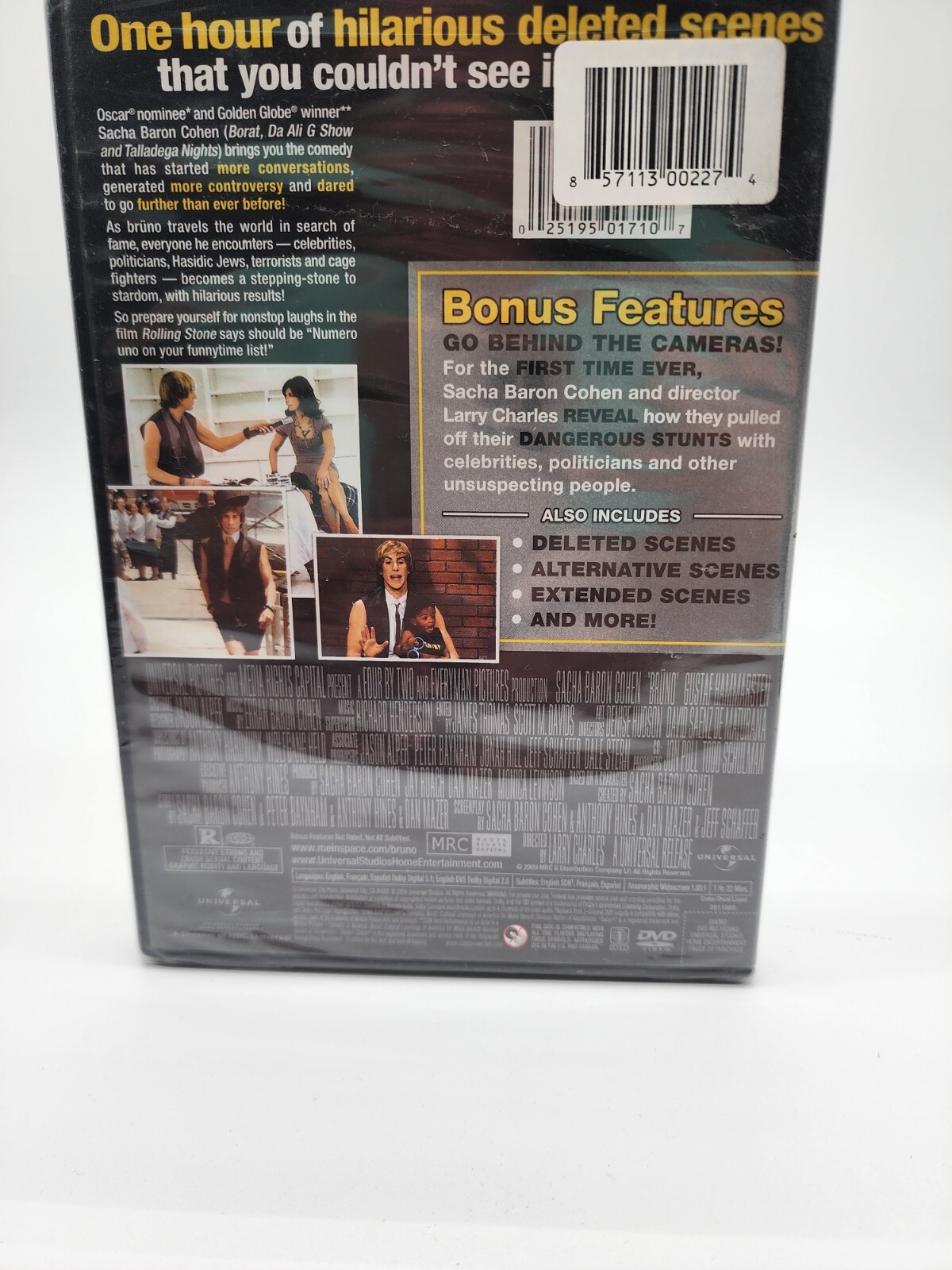 Bruno (DVD,2009,) Sacha Baron Cohen New Sealed