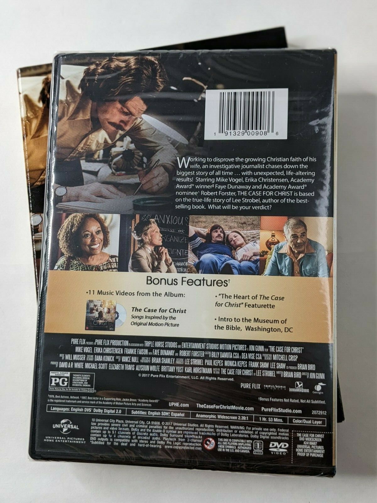 The Case for Christ (DVD, 2017) Jon Gunn NEW