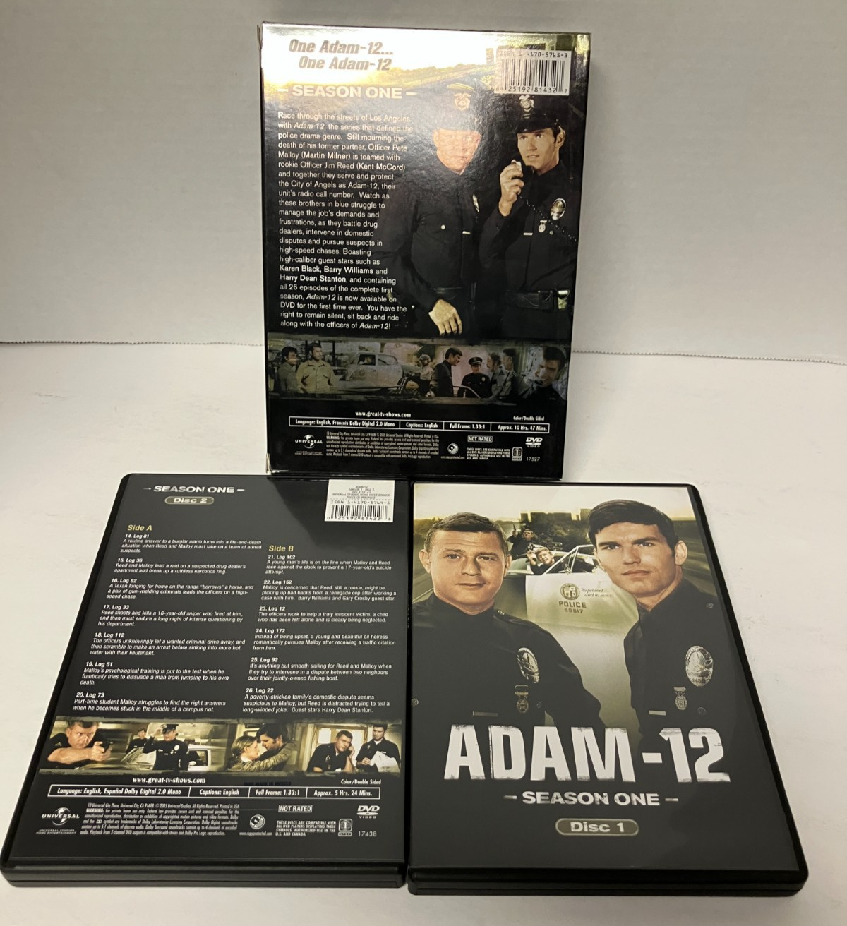 Lot of Police Cop Shows DVD sets: Brooklyn South, TJHooker, Adam 12, The Commish