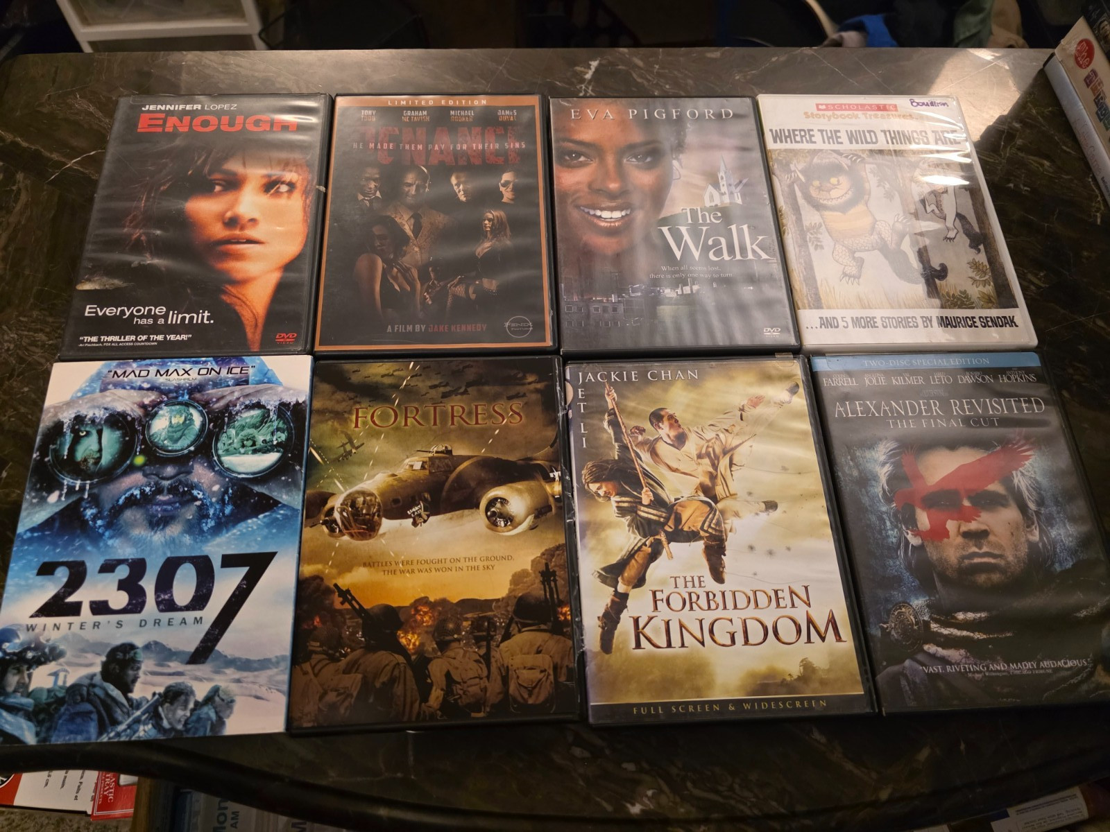 Lot of 77 Movies on DVDs – Various Titles – All in good condition