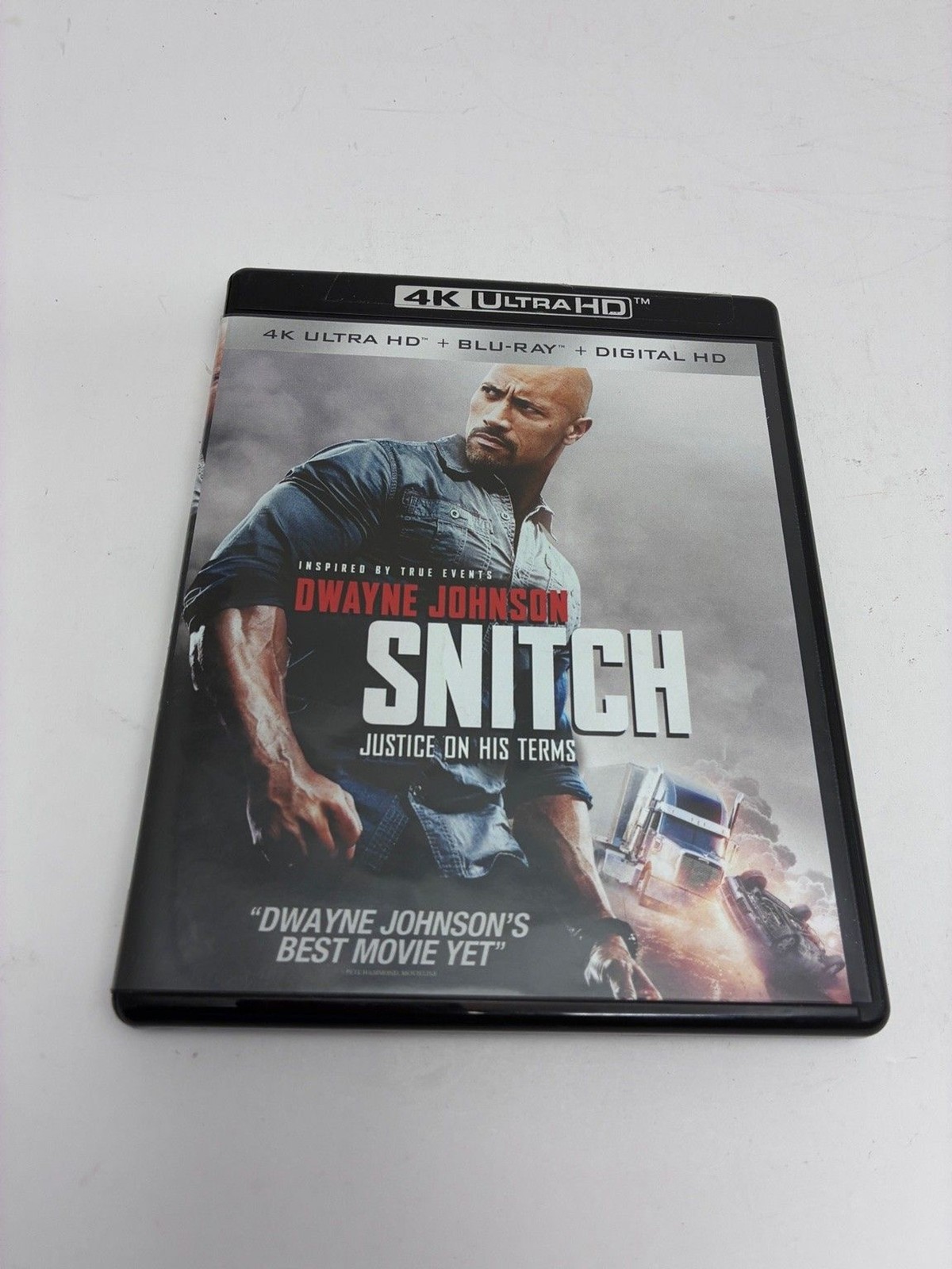 Snitch 4K UHD Blu-ray 2013 Digital HD Dwayne Johnson The Rock Ric Roman Waugh