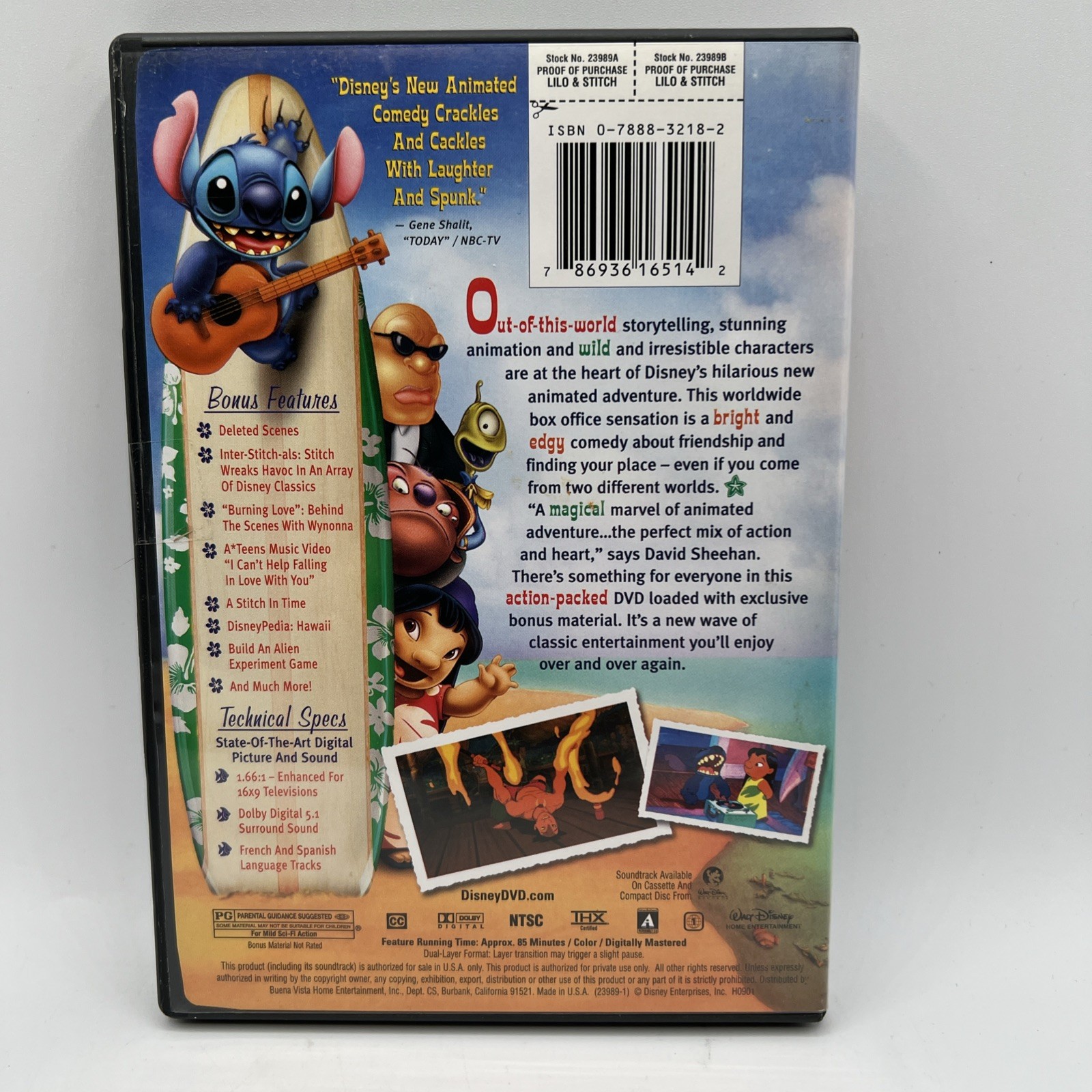 Disney Lilo & Stitch 3 DVD Lot Lilo & Stitch Stitch! The Movie Lilo & Stitch 2