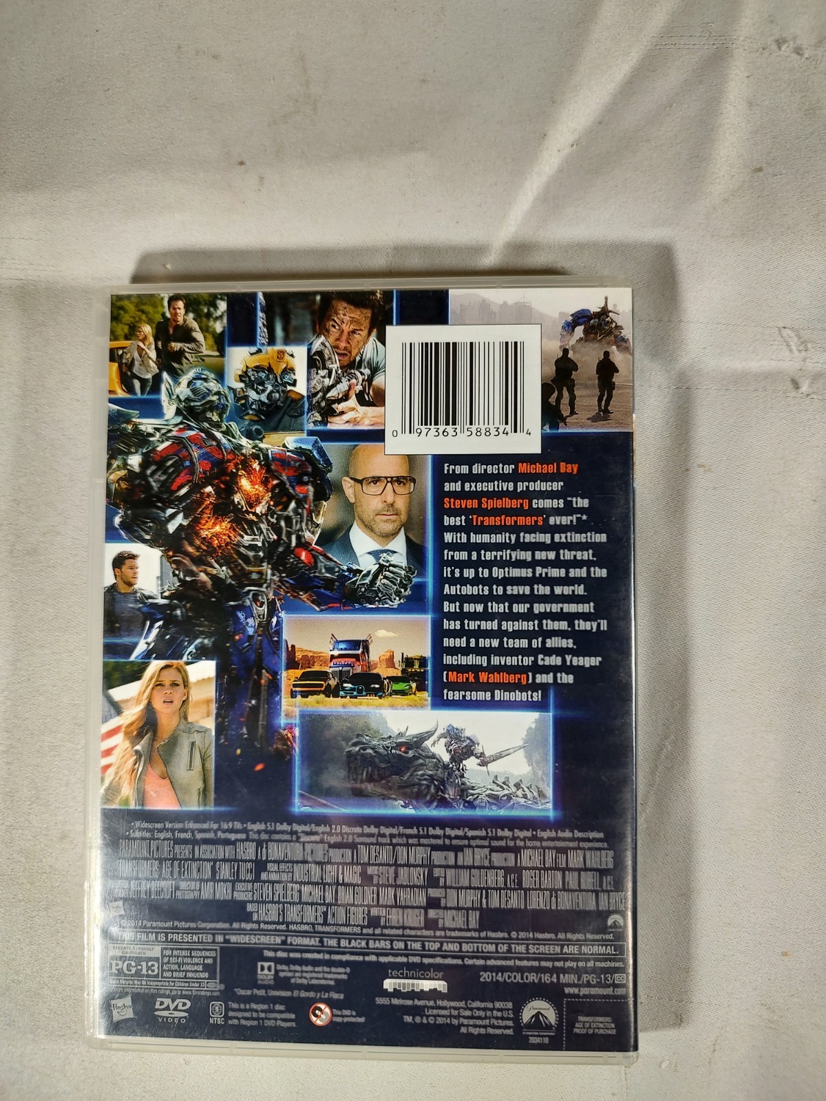 Transformers: Age of Extinction Science Fiction Action Movie DVD 2014