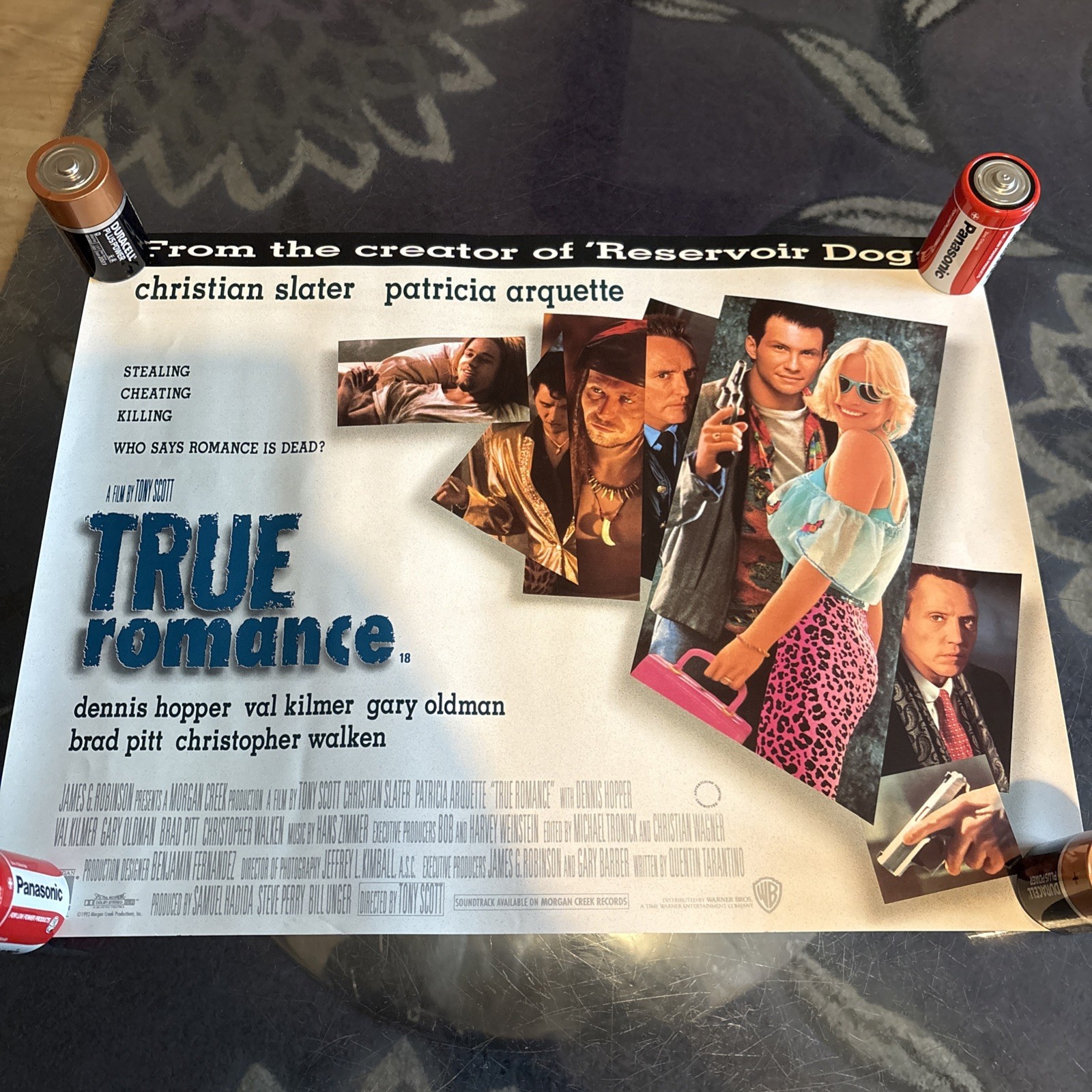 True Romance Original Cinema Mini Quad Film Movie Poster 12×16 Slater Arquette