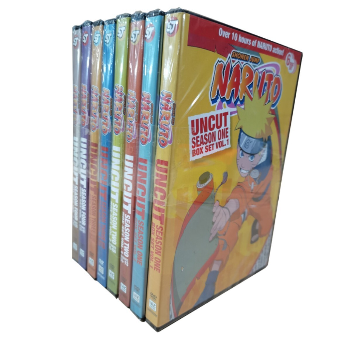 Naruto Uncut Complete All Seasons 1-4 (220 Episodes,48-Disc DVD Set) region 1 US