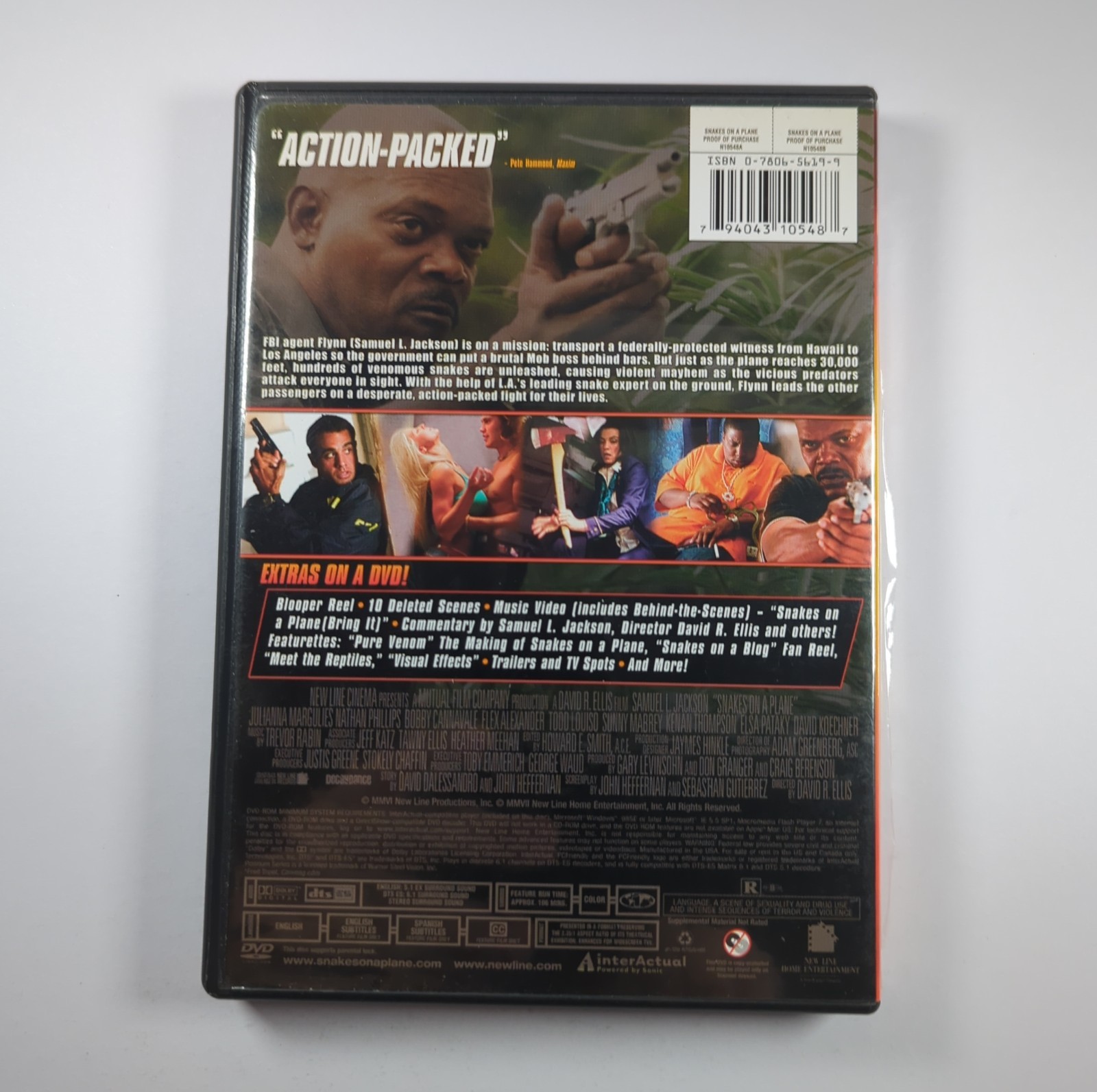 Snakes on a Plane DVD 2006 Samuel L Jackson Action Thriller Like New B2G1