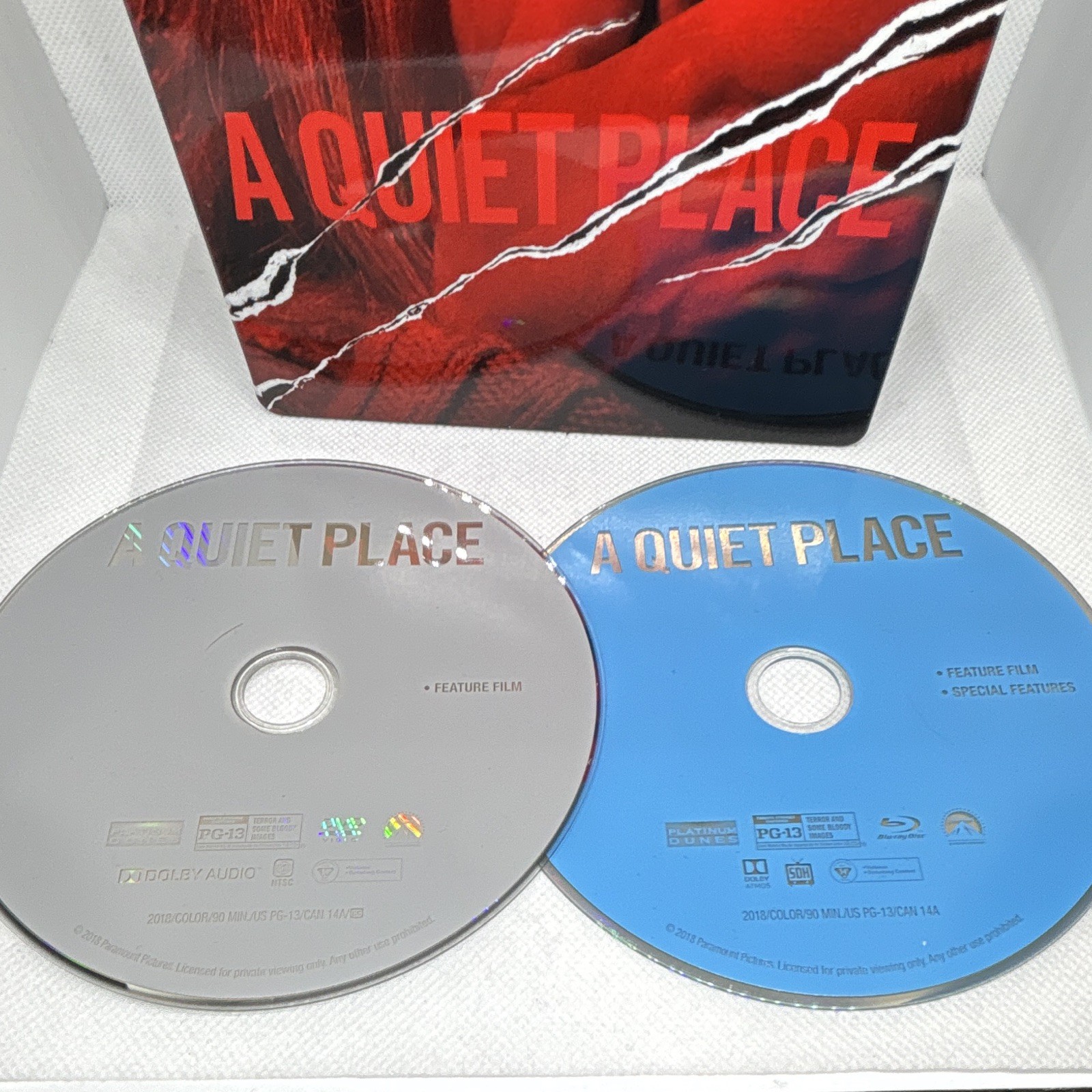 Paramount A Quiet Place Blu-ray Steelbook w/ Special Features Blunt Krasinski