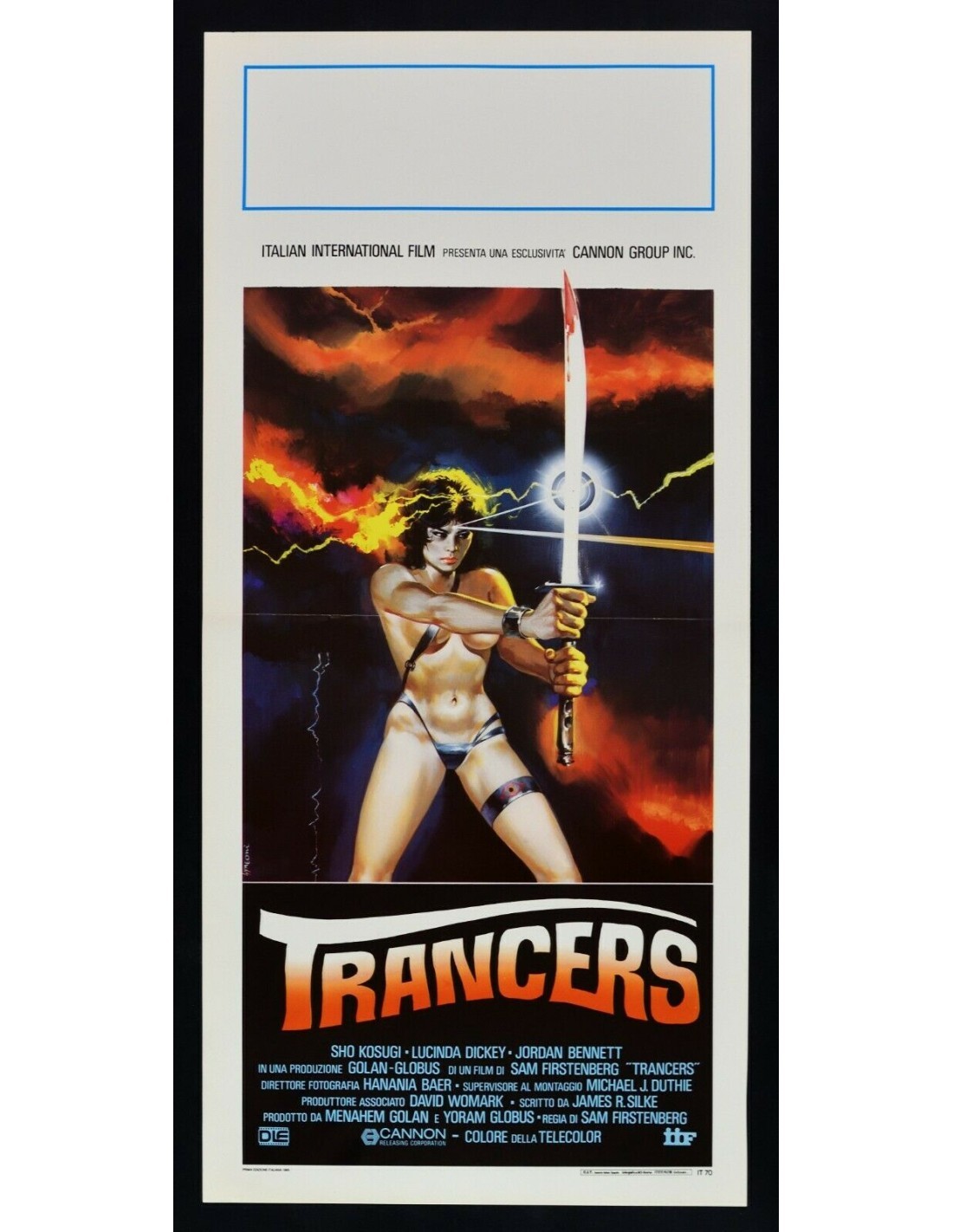 locandina TRANCERS Sam Firstenberg Jordan Bennett David Chung Shô Kosugi B238