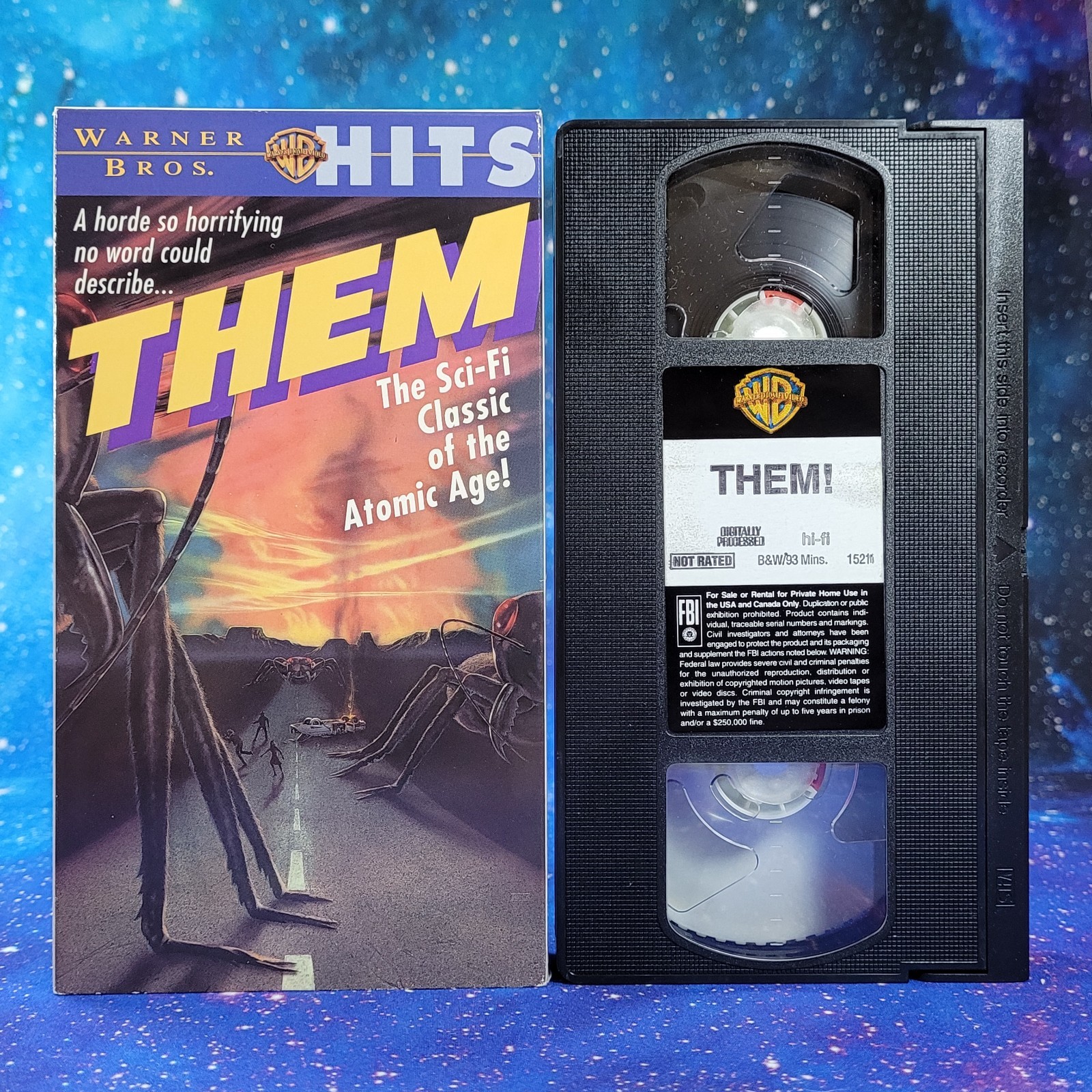 Them! (VHS, 1997/1954) The Sci-Fi Cult Classic Atomic Age Mutant Ants Tested EUC