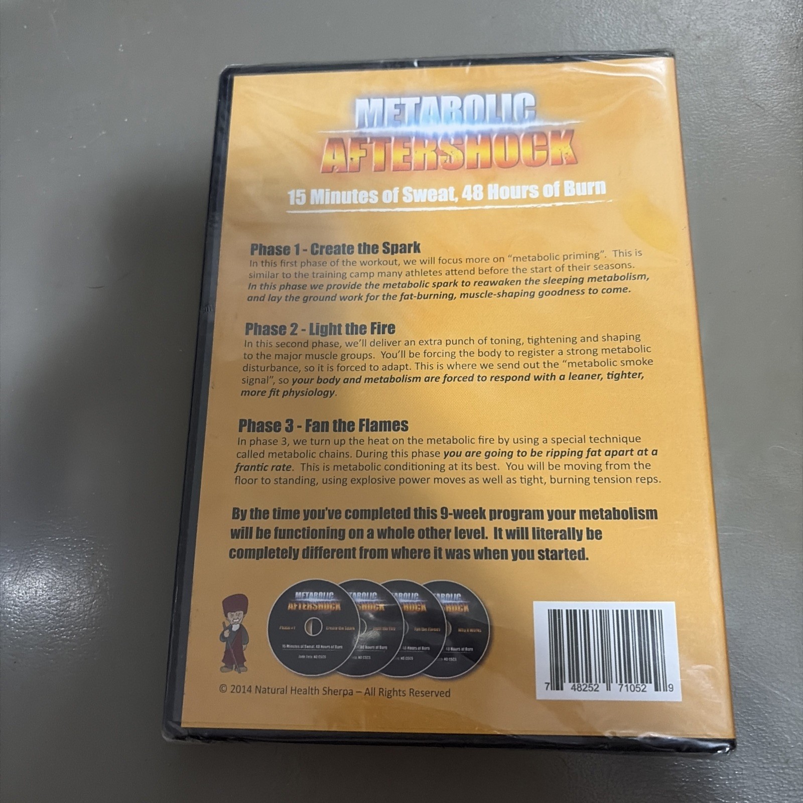 Metabolic Aftershock: 15 Minutes of Sweat 48 Hours of Burn DVD Set Dr. Jade Teta