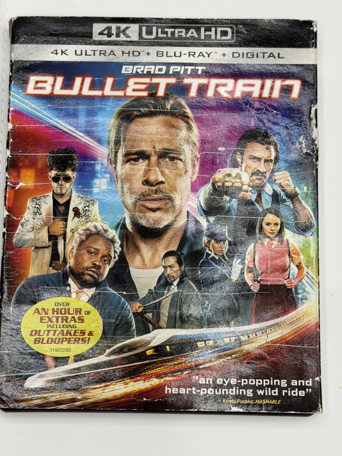 BULLET TRAIN (2022) 4K ULTRA HD + BLU RAY SLIPCOVER DAVID LEITCH BRAD PITT