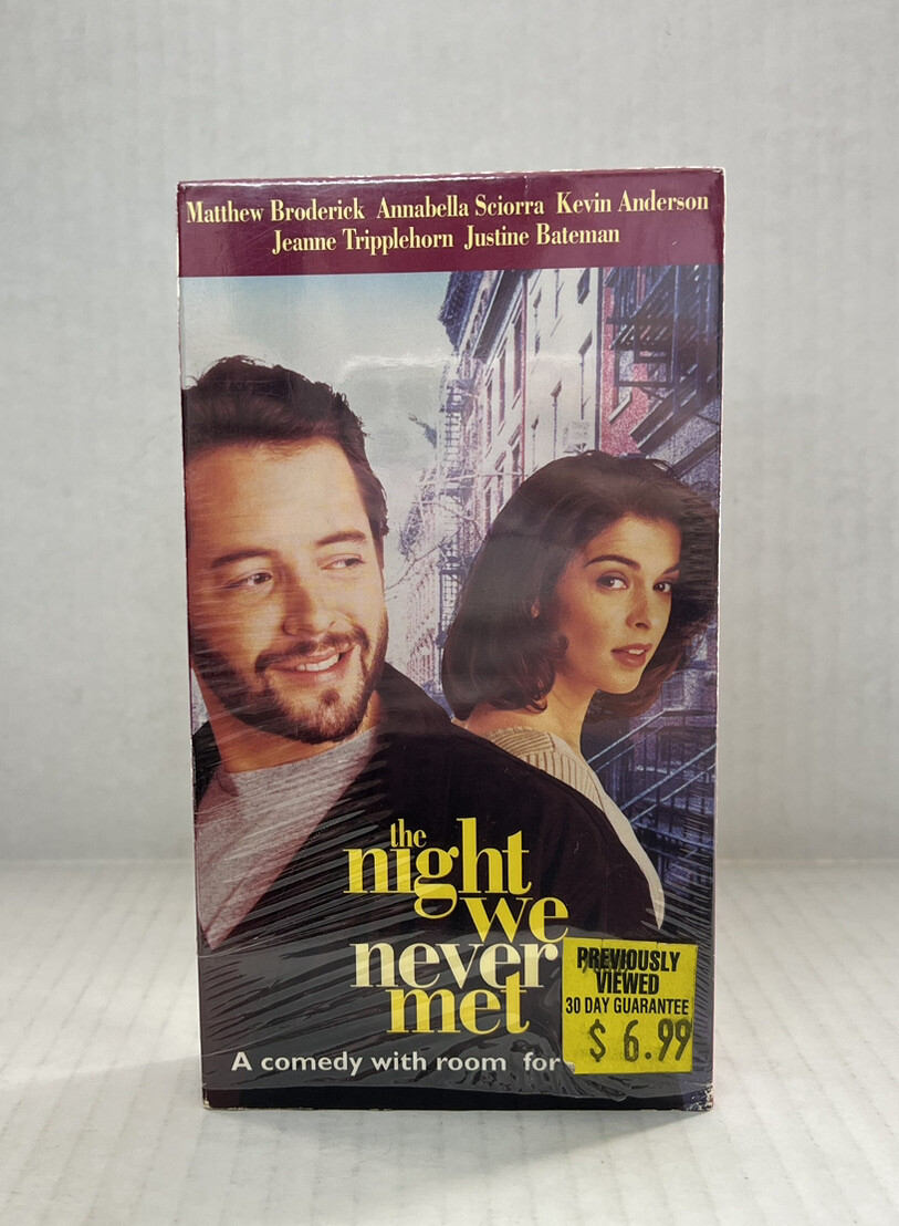 The Night We Never Met (VHS, 1993) Matthew Broderick Sealed Rare!
