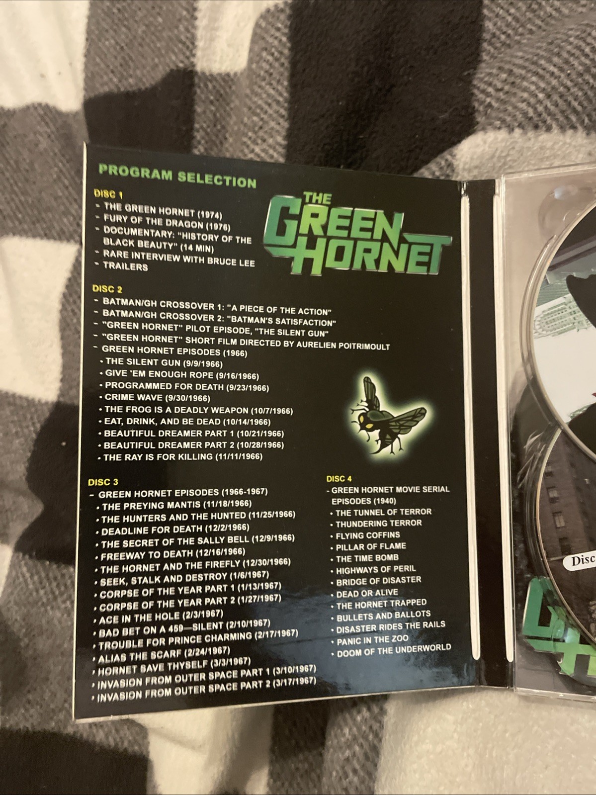 The Green Hornet TV Series Movie DVD 4-Disc Set 1966-67 Bruce Lee RARE OOP