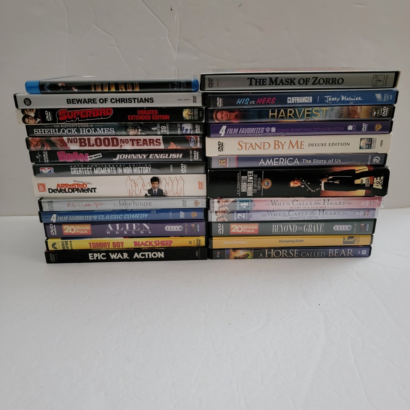 Lot Of 25 Movies DVD Bluray Mixed Genres Action, Drama TV Shows, Comedy
