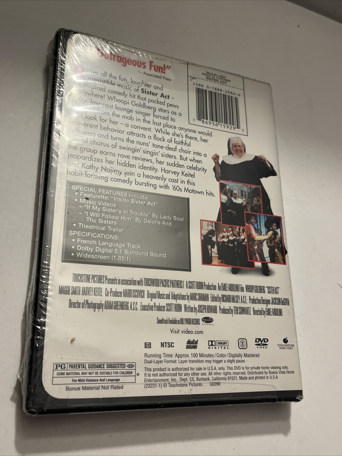 Sister Act (DVD, 1992) Brand-New Factory Sealed￼