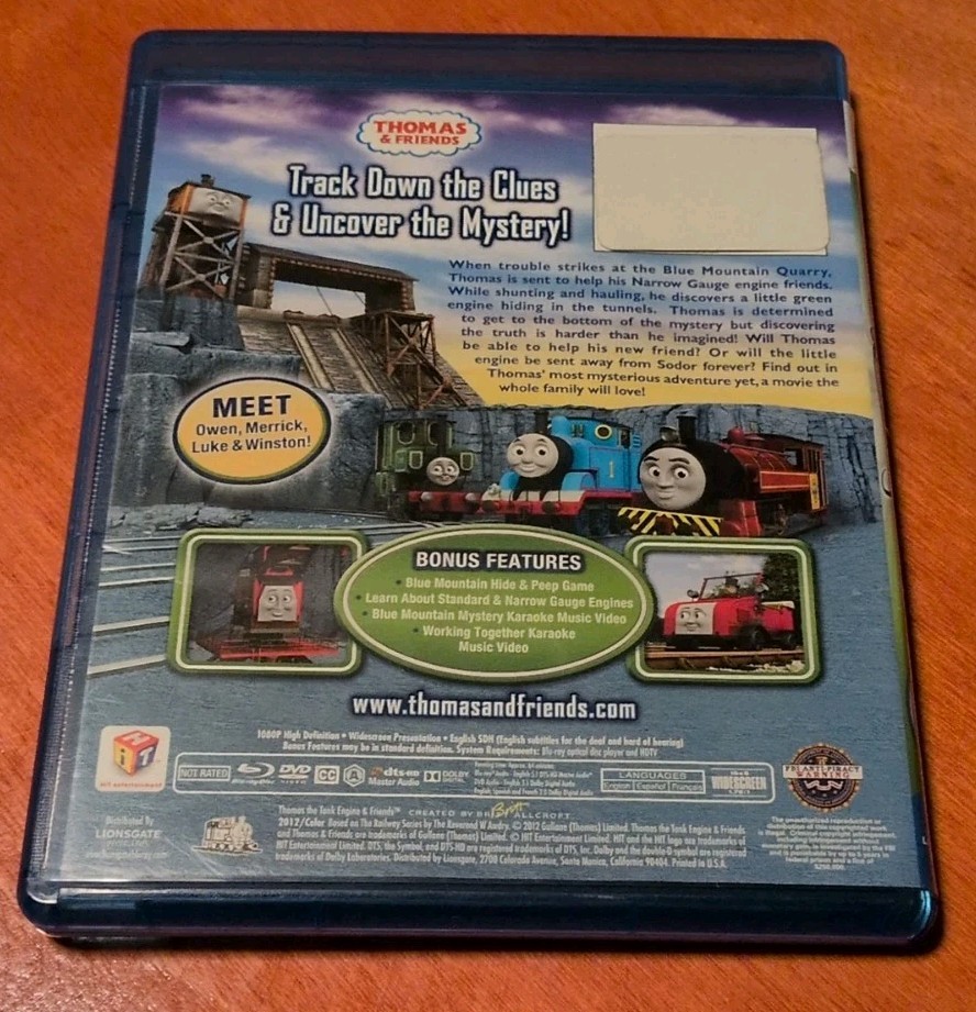 Thomas And Friends Blue Mountain Mystery Blu-ray Benjamin Small Michael Brandon