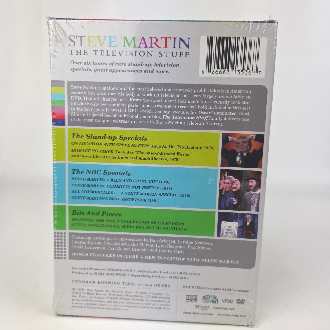 New Sealed Steve Martin The Television Stuff 3-disc DVD Set Steve Martin Comedy