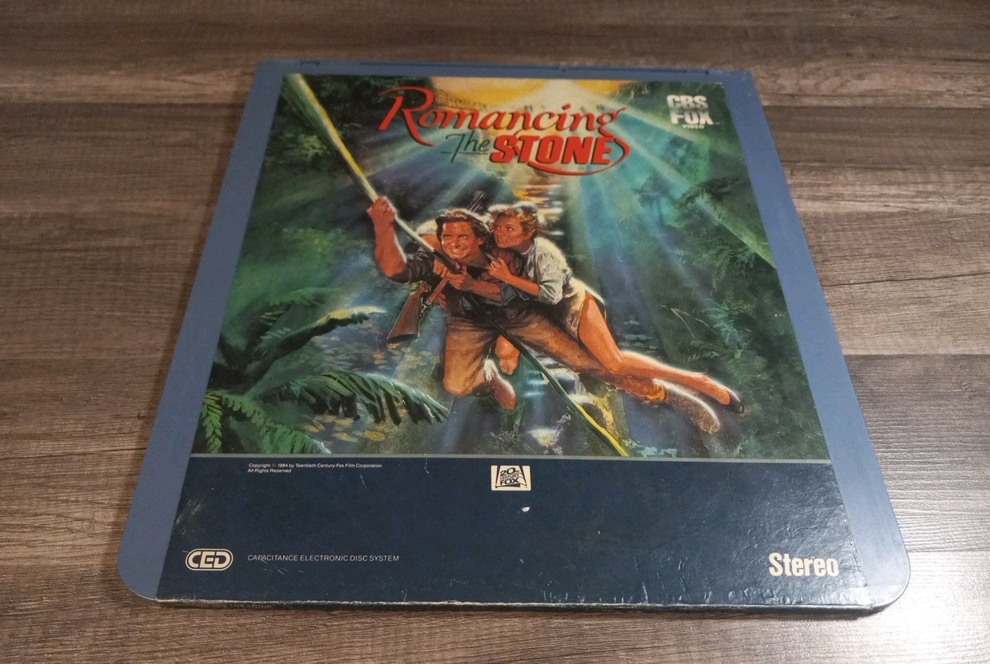 Romancing The Stone Disc CBS Fox CED Videodisc Movie