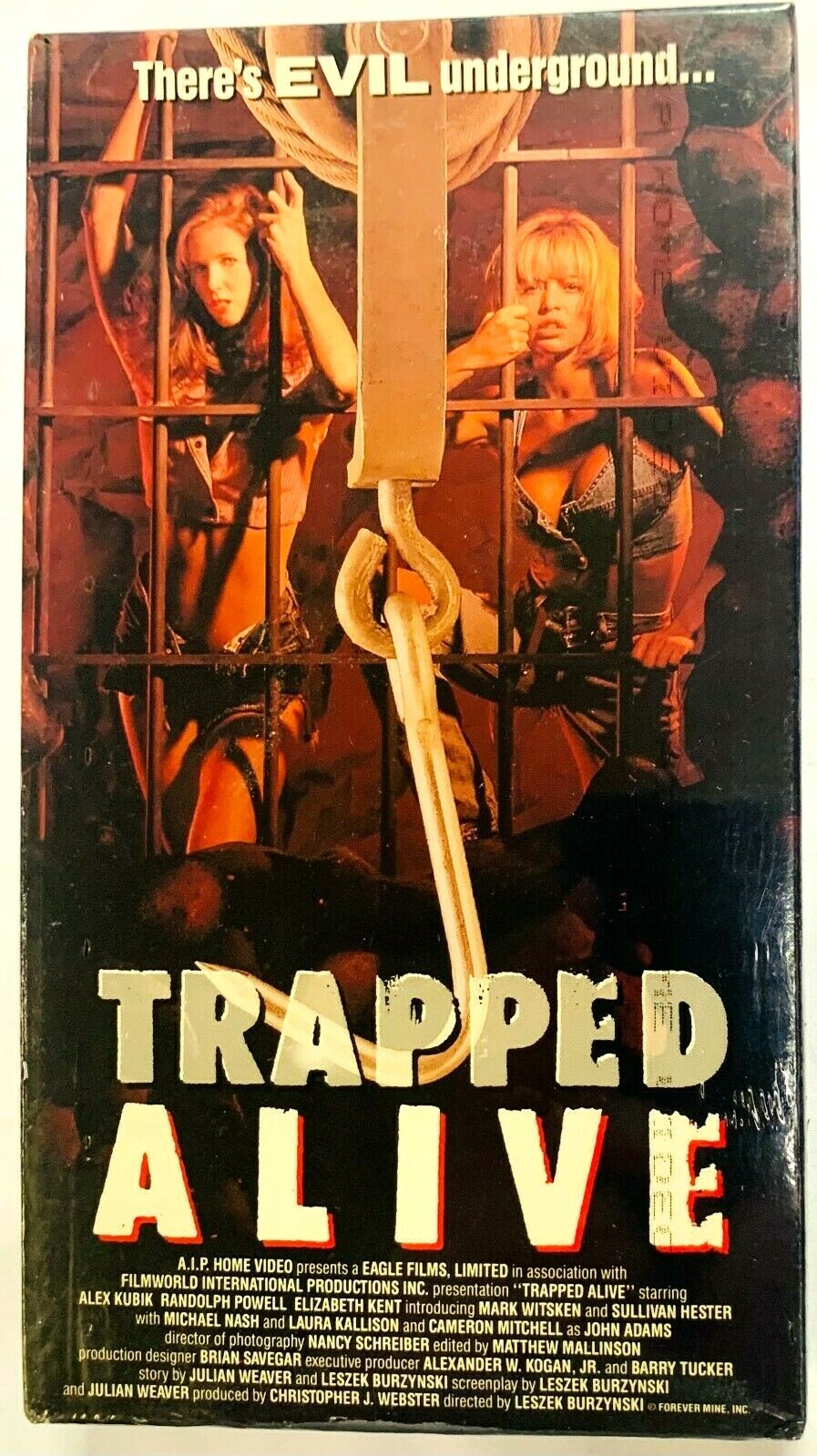 Trapped Alive (VHS, 1993) AIP Studios – Alex Kubik – RARE OOP ACTON NEW SEALED