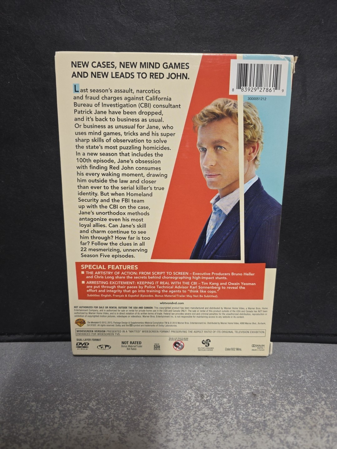 The Mentalist: the Complete Series DVD Seasons 1-5 & 7 Including Booklets, Good+