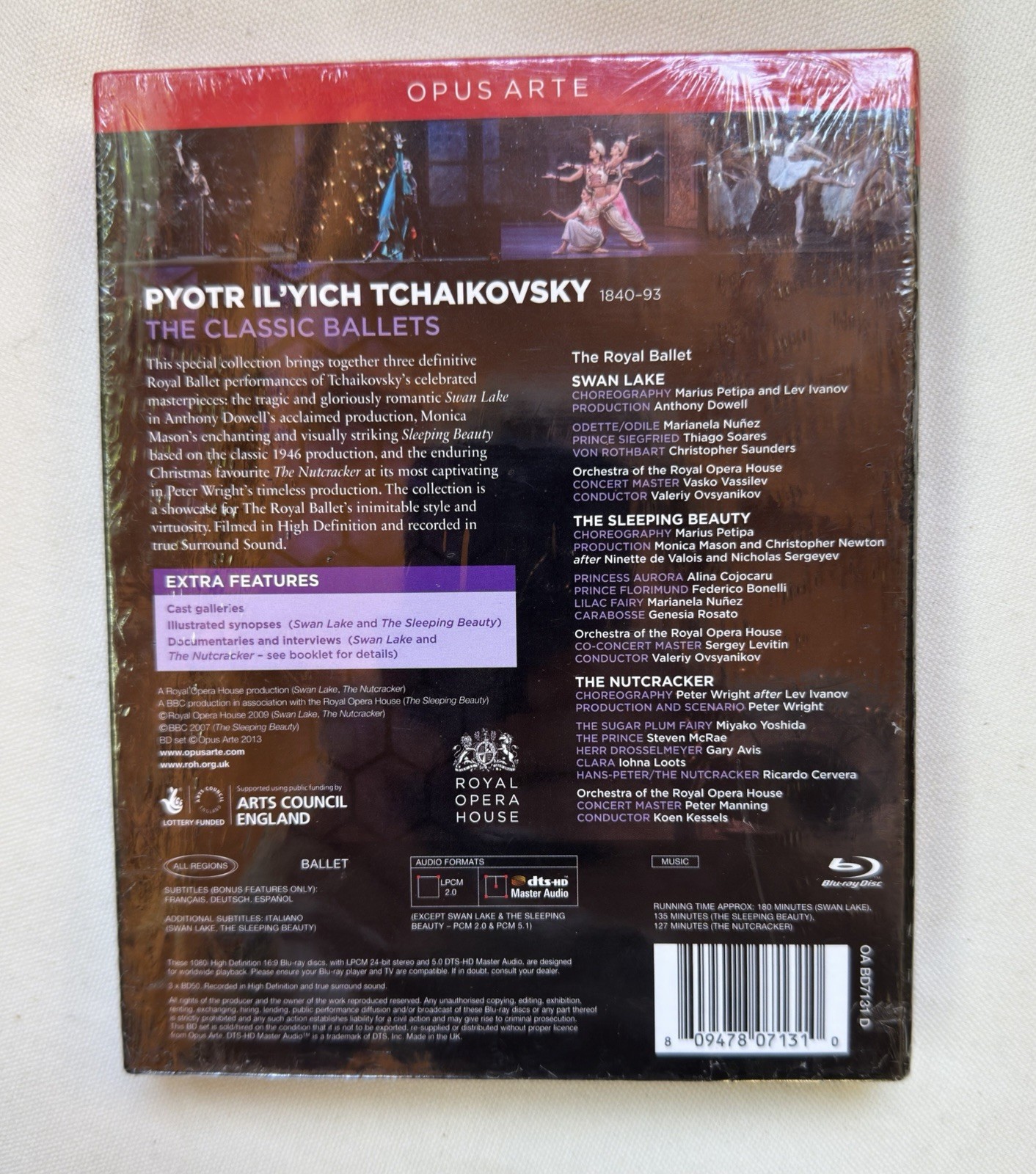 Tchaikovsky Collection The Classics Blu-Ray Box Set Opus Arte Ballet Region Free
