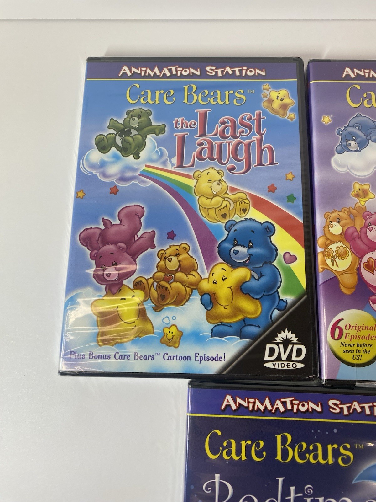 Care Bears DVD Lot of 3 Last Laugh Bedtime Stories Care Bears To The Rescue New