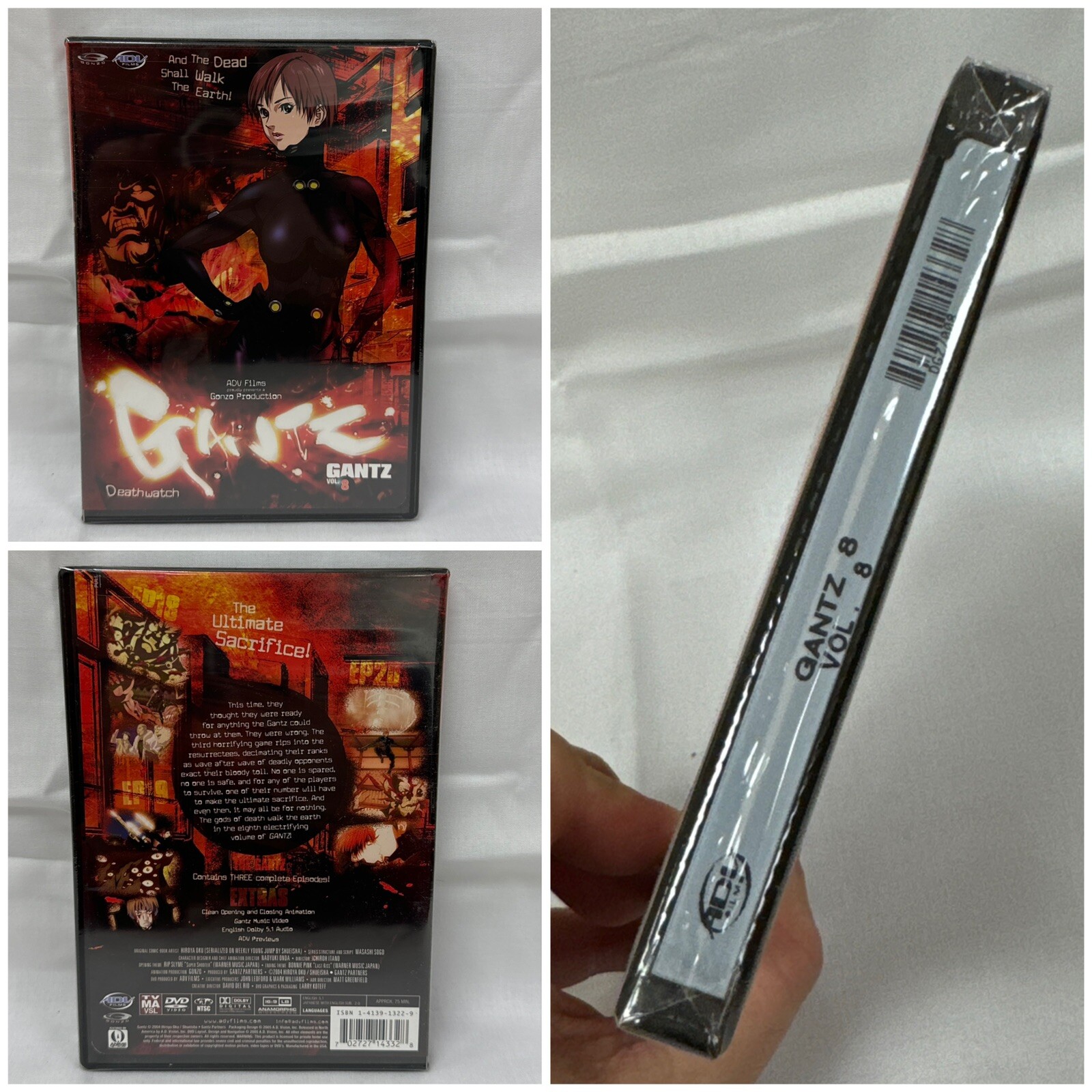 Gantz Volume 7 (4-Disc DVD Boxed Set) 7-10 Anime By ADV Films