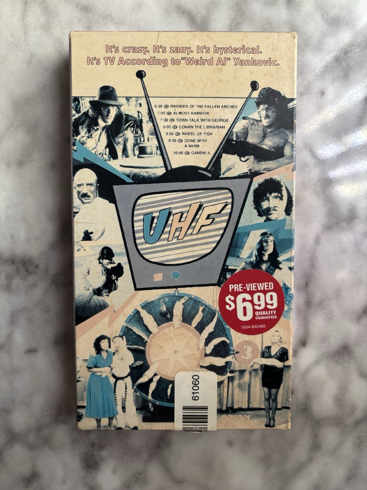 UHF VHS Rare Cult Comedy Weird Al Yankovic SP Mode Orion Release Tested Htf