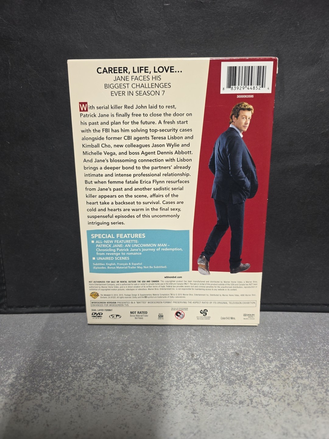 The Mentalist: the Complete Series DVD Seasons 1-5 & 7 Including Booklets, Good+