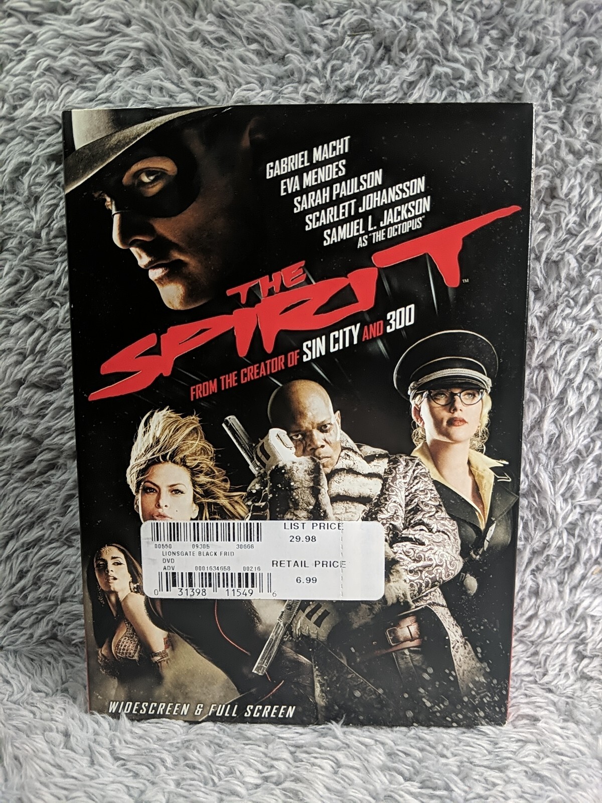 The Spirit (DVD, 2009,) New Sealed W Cover Samuel L Jackson