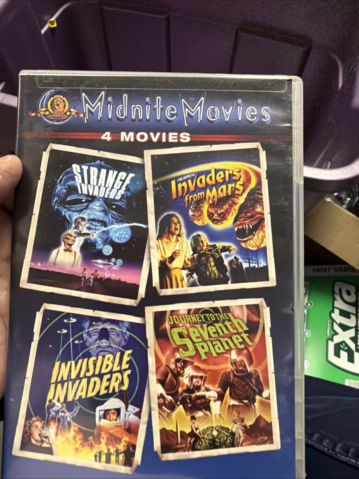 Midnite Movies 4 Strange Invaders From Mars Invisible Journey Seventh Planet DVD