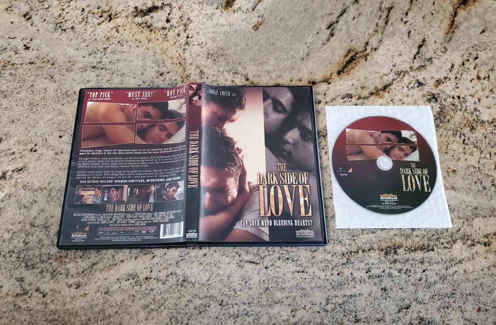 THE DARK SIDE OF LOVE DVD RARE GAY MALE INTEREST LGBTQ DRAMA HUSTLER BROTHERS 🌈