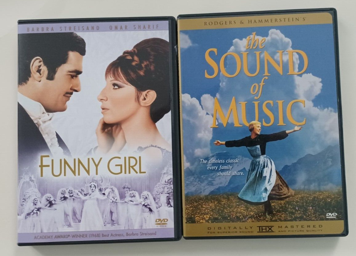 Lot of 8 Musical DVDs – Funny Girl, A Chorus Line, State Fair, South Pacific