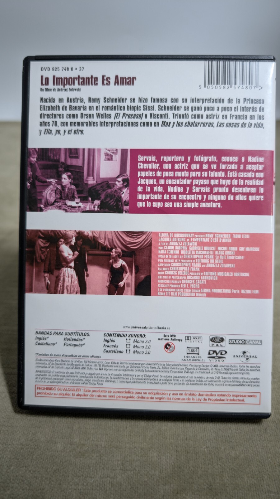 The Main Thing is to Love A Film by Andrzej Zulawski Classic DVD, 2008 PAL 2,4