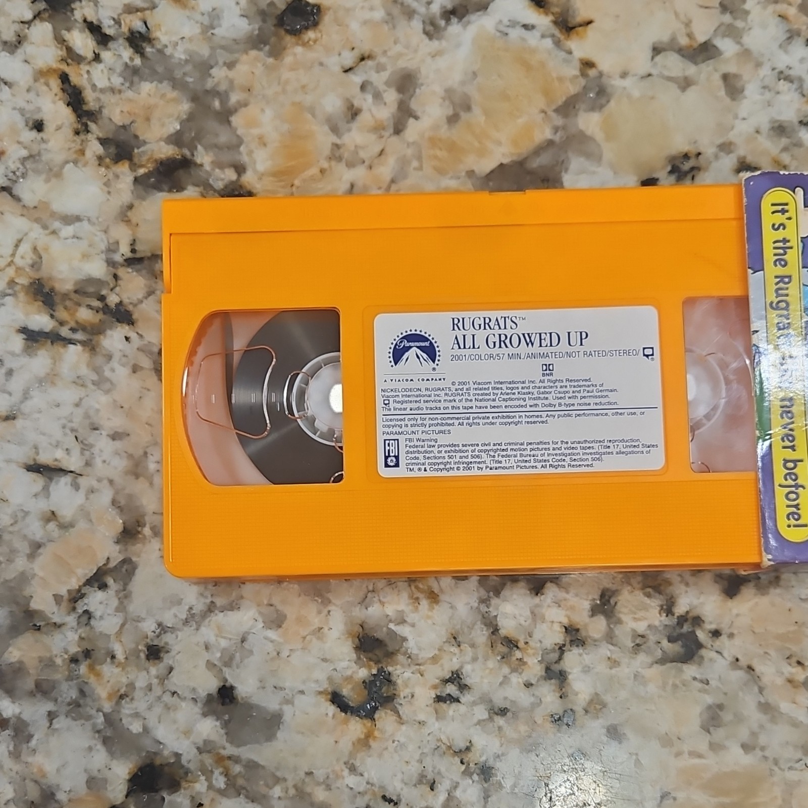 Nickelodeon Rugrats: All Growed Up VHS 2001 Hi-Fi Stereo Closed Captioned ntsc