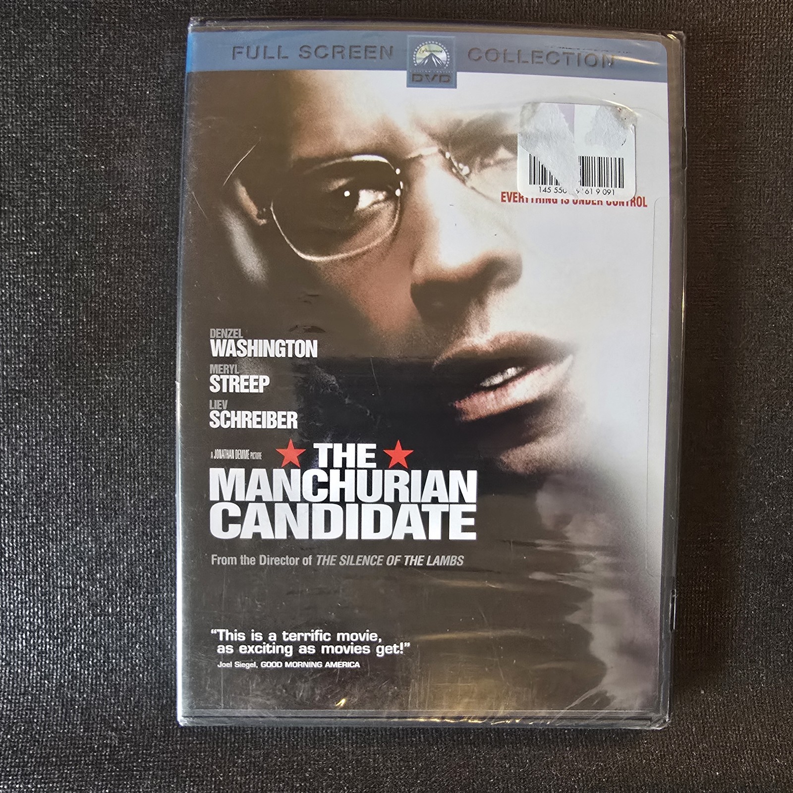 The Manchurian Candidate DVD Denzel Washington Meryl Streep Full Screen Sealed