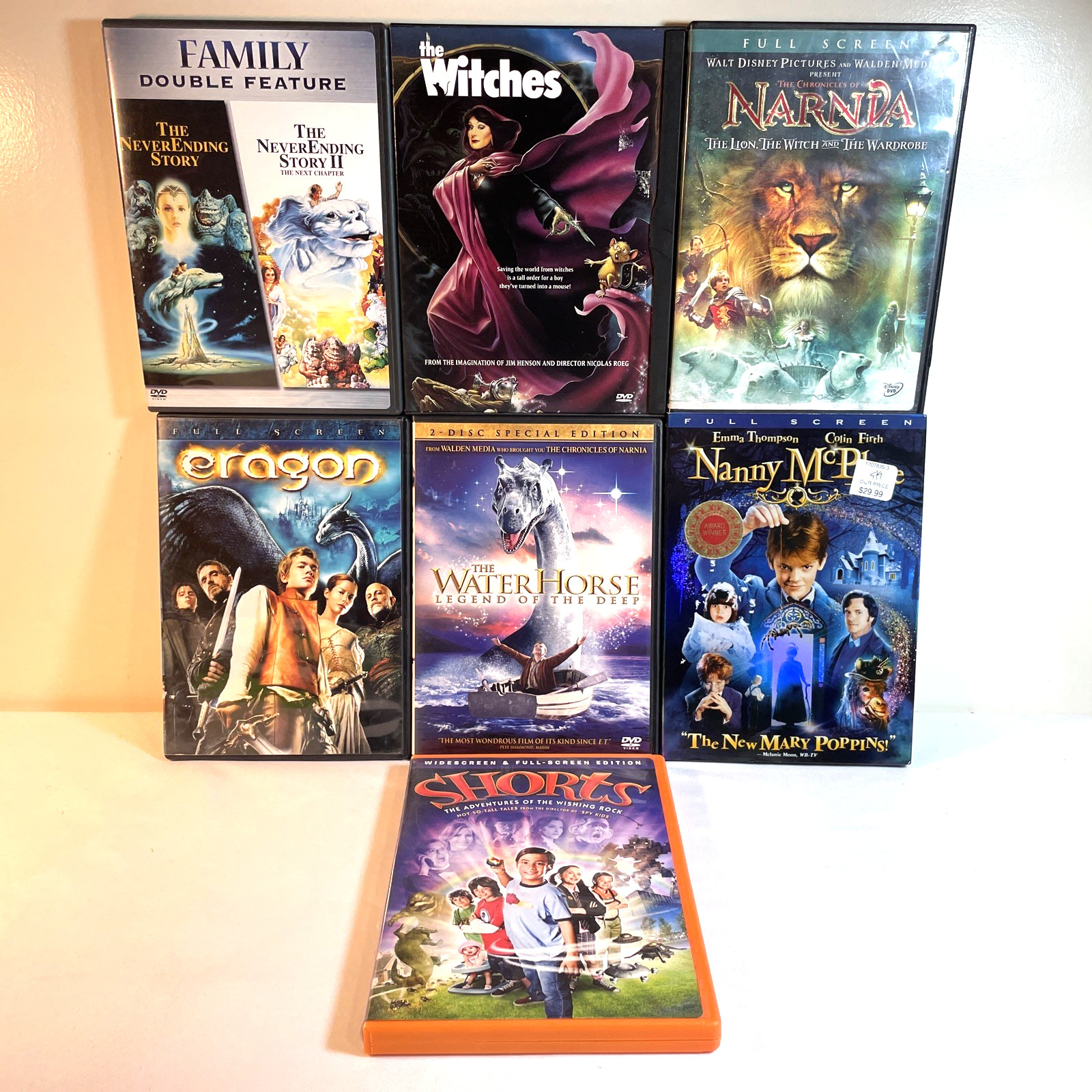 7 FAMILY FANTASY MOVIES (DVD) Action Adventure Drama Comedy Sci-Fi