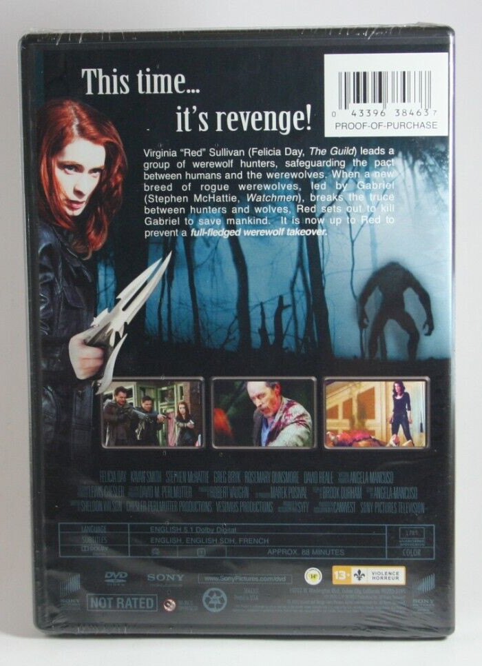 Red Werewolf Hunter DVD Felicia Day Kavan Smith Steven McHattie Syfy SEALED