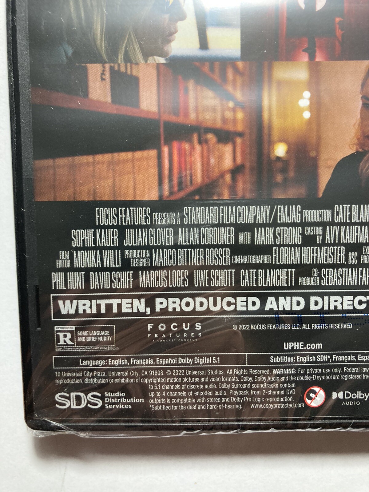 “TÁR” (DVD, 2022) BRAND NEW SEALED With Slip Cover, Cate Blanchett Rated R