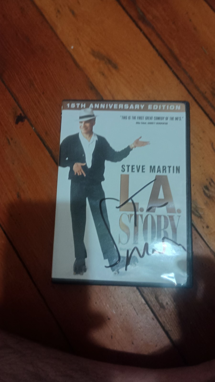 SIGNED STEVE MARTIN DVD (L.A. STORY, 1990)!!