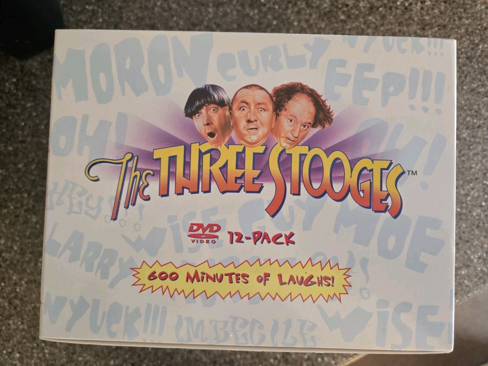 Brand New Set Of 12 DVDs For 3 STOOGES. 80 Dollar Value. 600 Minutes Of Laughs